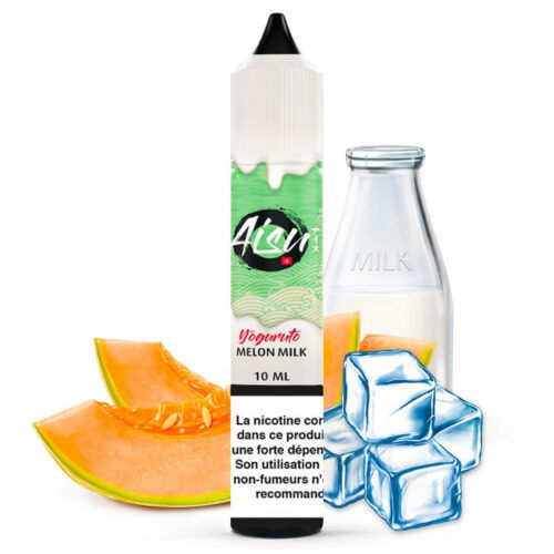 wp image 17621871886471 Melon Milk 0% Sucralose Sels de nicotine Aisu ( Mix de lait frais et melon )