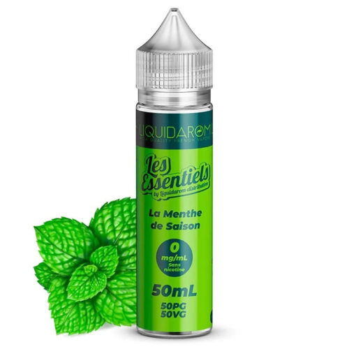 wp image 30539482333319 E-liquide Liquidarom - Les Essentiels La Menthe De Saison 50ml (Menthe Verte, Frais)