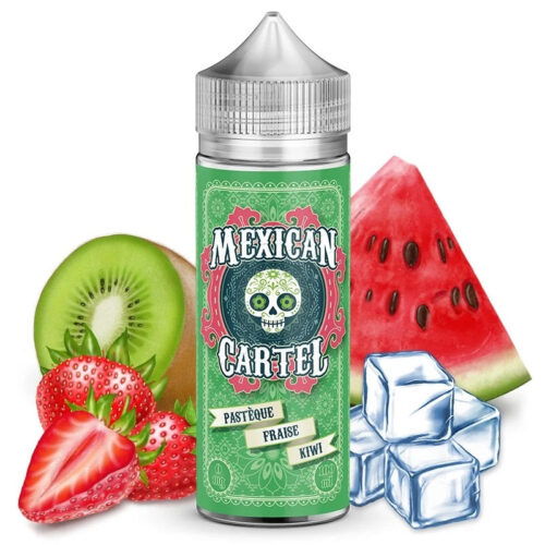 wp image 31010838544519 E-liquide Mexican Cartel - Pastèque, Fraise, Kiwi 100ml (Pastèque, Fraise, Kiwi, Frais, Ice)