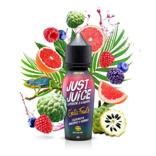 wp image 31345032265863 E-liquide Just Juice - Cherimoya Grapefruit &amp; Berries 50ml (Chérimole, Pamplemousse, Baies)